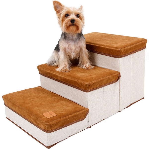 Foldable Dog Steps with Storage โ product view 1