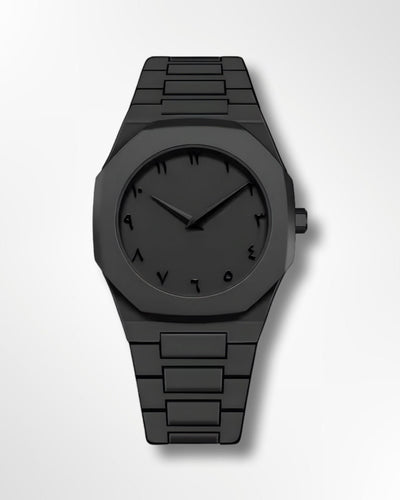 Men’s Stainless Steel Watch with Arabic Numerals
