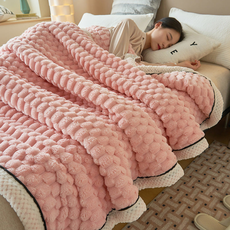 Coral Fleece Throw Blanket — product view 1