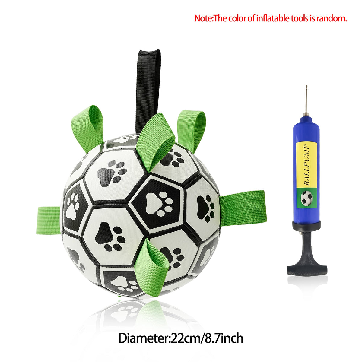 Dog Soccer Ball with Nylon Straps — product view 2
