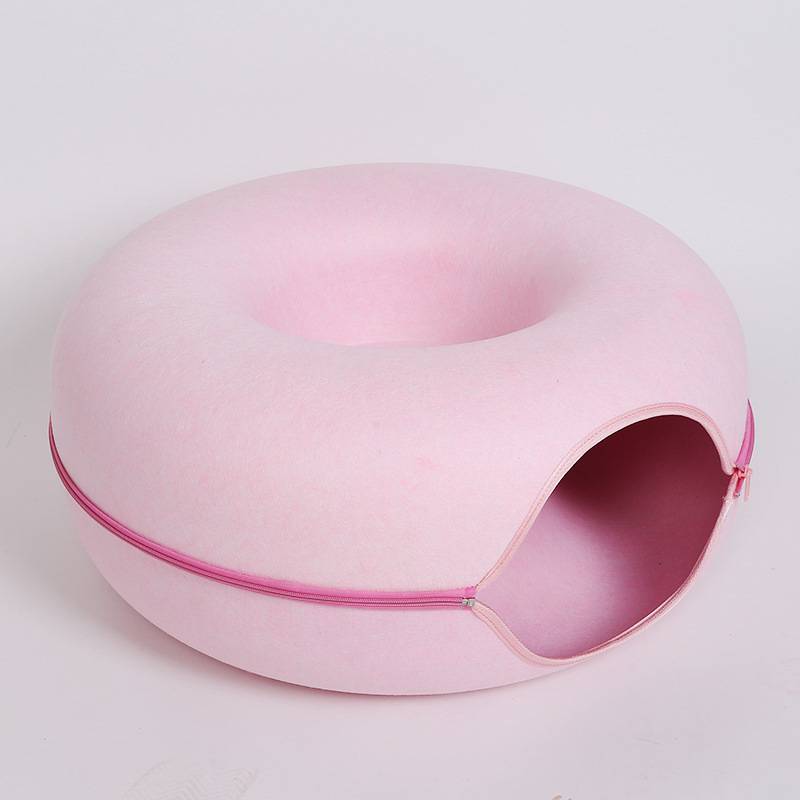 Felt Donut Cat Tunnel Bed — product view 1