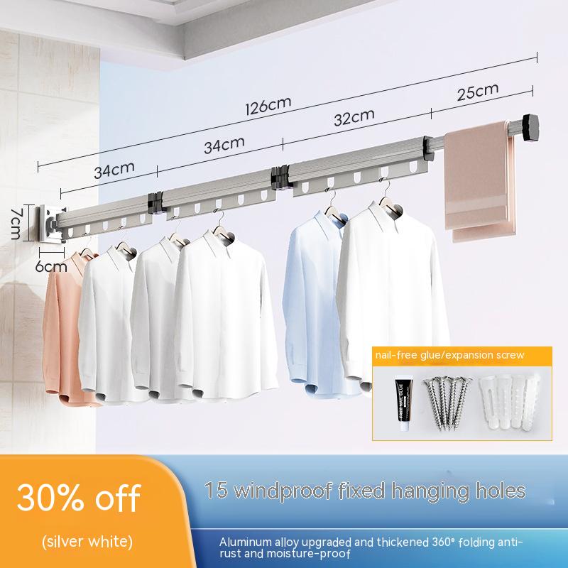 Folding Suction-Cup Clothes Drying Rack — product view 3
