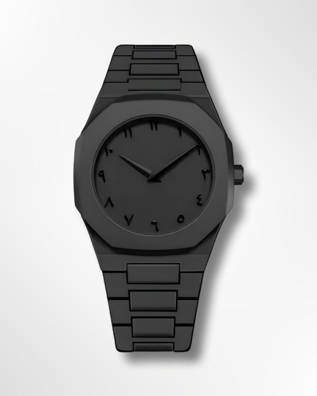 Men’s Stainless Steel Watch with Arabic Numerals — product view