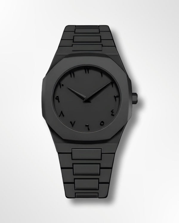 Men’s Stainless Steel Watch with Arabic Numerals — product view