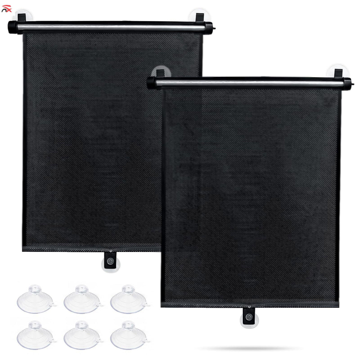 Retractable Car Side-Window Sun Shades – 2-Piece Set — product view