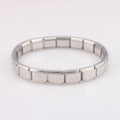 Silver-Tone Stretch Link Bracelet — product view