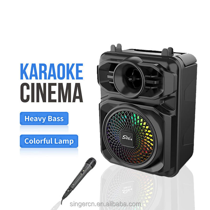 Sing-e ZQS1361 Portable Karaoke Speaker with Microphone — product view