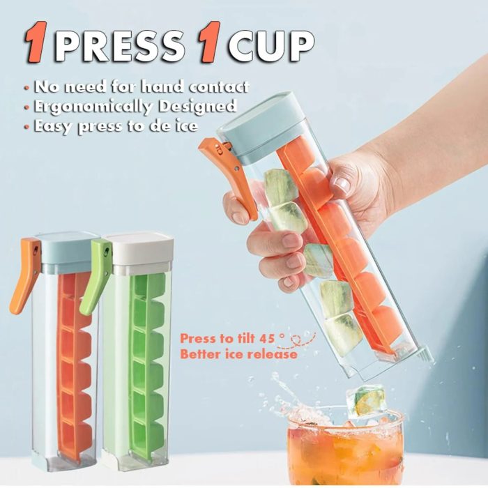 Press-Release Ice Cube Tray with Storage Box — product view 3