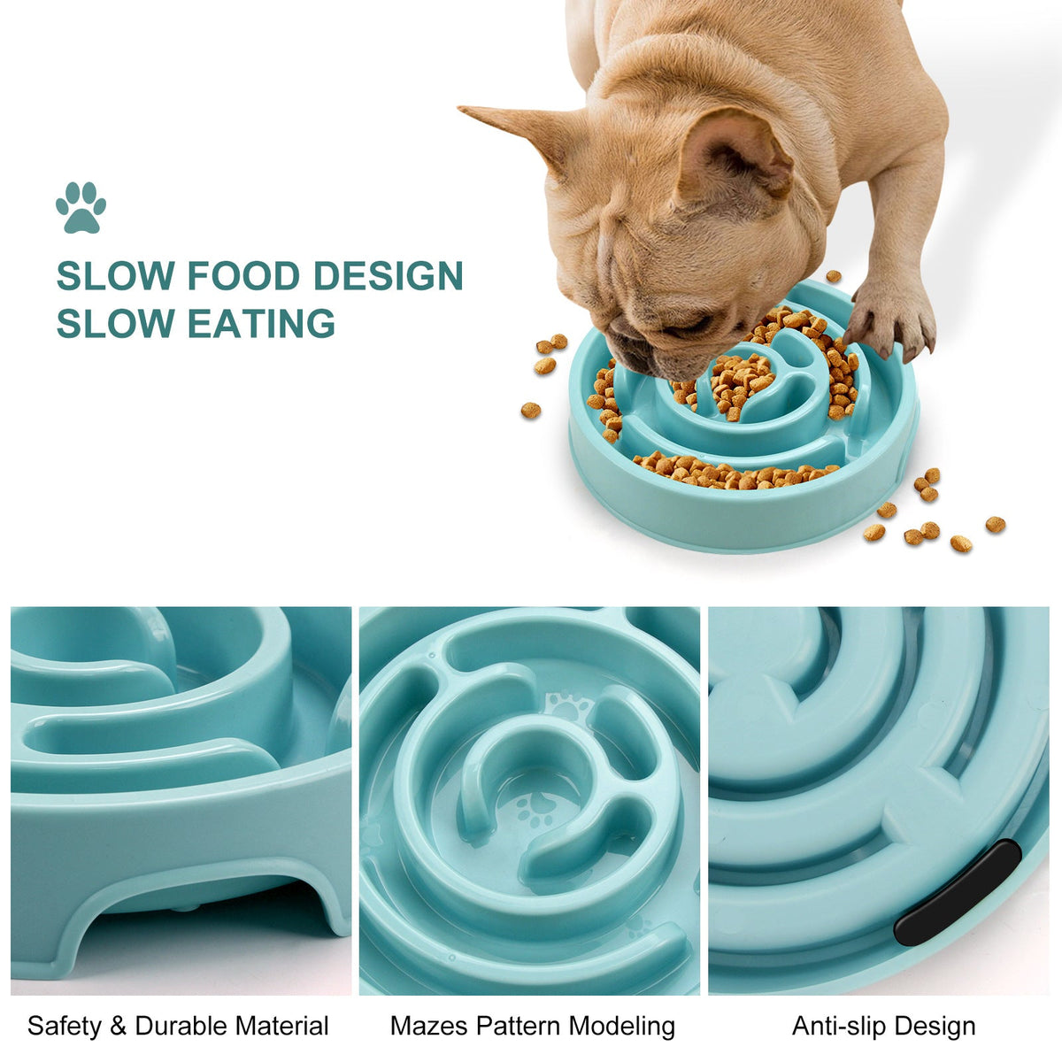 Puzzle Slow Feeder Dog Bowl — product view 2
