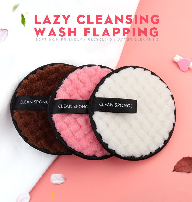 Round Makeup Remover Puff — product view 3