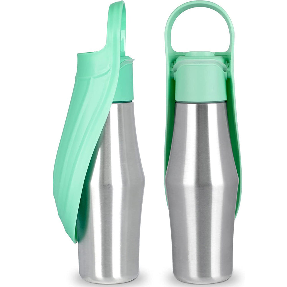 Silicone Leaf Dog Water Bottle — product view 1