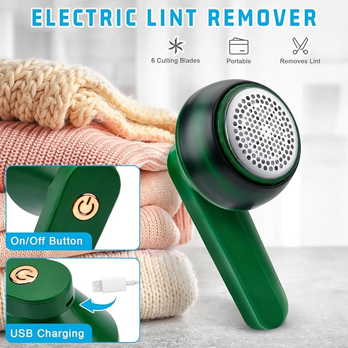 Rechargeable Lint Remover – USB Fabric Shaver