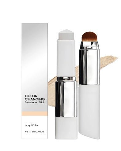 Color Changing Foundation Stick with Blending Brush