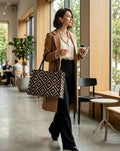 Geometric Pattern Tote Handbag for Women