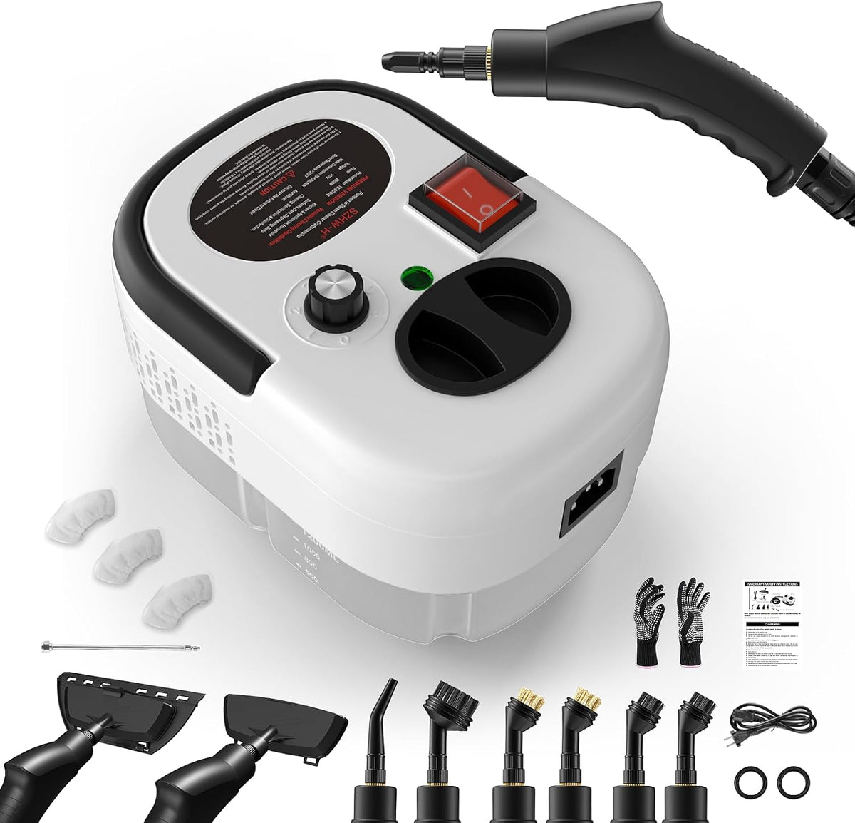 Portable Steam Cleaner – 1200ml Tank, 6 Steam Levels
